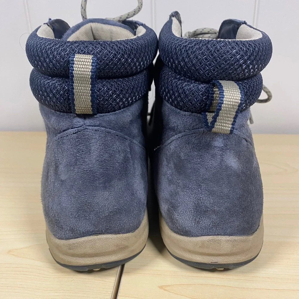 Duluth Trading Womens Blue Suede Mid Top Lace Up Hiking Boots Size 9 - Picture 8 of 12